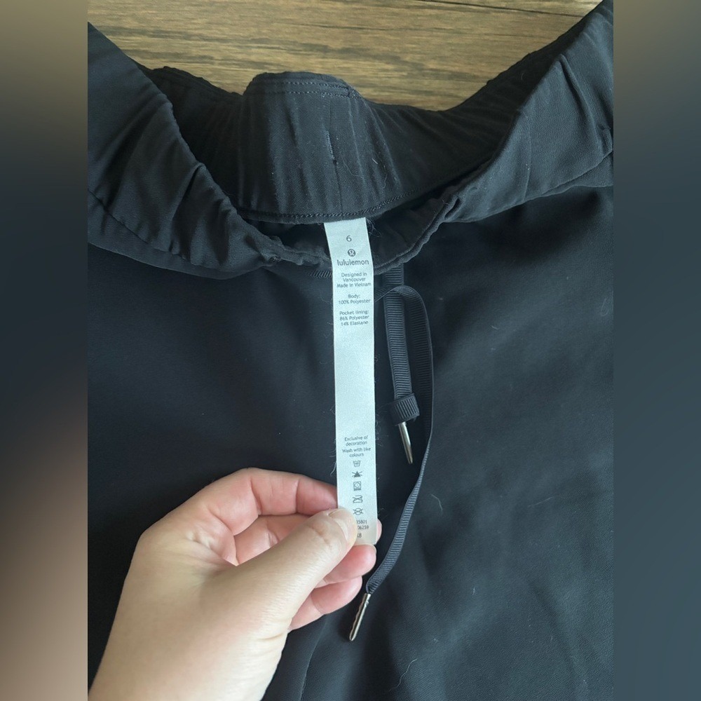 Lululemon Women's Woven Athletic On The Fly Pant *27” Black Size 6‎ - Picture 6 of 9